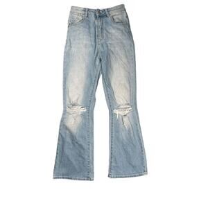 Rolla's Dusters Bootcut Crop Jeans Womens Size 24 High Rise Slim Boot Distressed